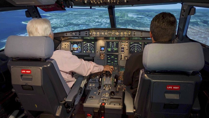 Accidente alpes, Avion