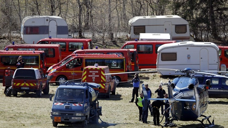 Accidente los alpes, Avion