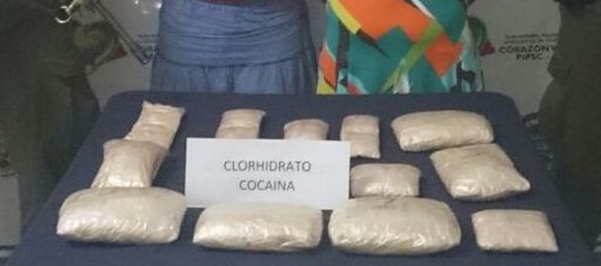 Capturadas con más de 6 kilos de cocaína adherida a sus cuerpos 3 Foto: Policía Antioquia.