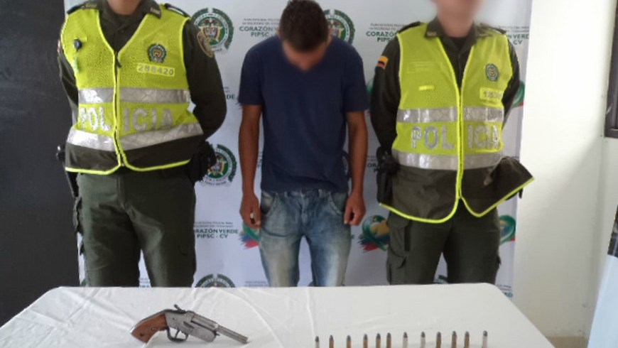 Capturan a un hombre que escondía un arma de fuego artesanal 2 Cortesía Policía Antioquia