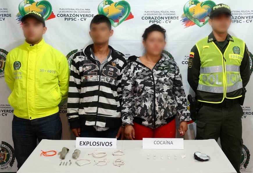 Los capturaron en Andes en poder estupefacientes y explosivos 2 Foto: Policía Antioquia