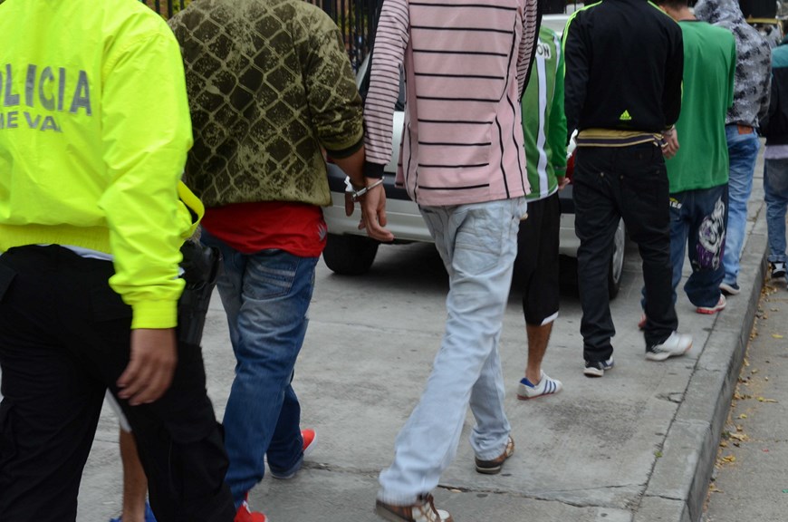 Momento del operativo de captura. Foto: Policía Metropolitana