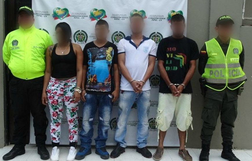 Operativo contra el tráfico de estupefacientes dejó cuatro personas capturadas en Segovia 2 Foto: Policía Antioquia