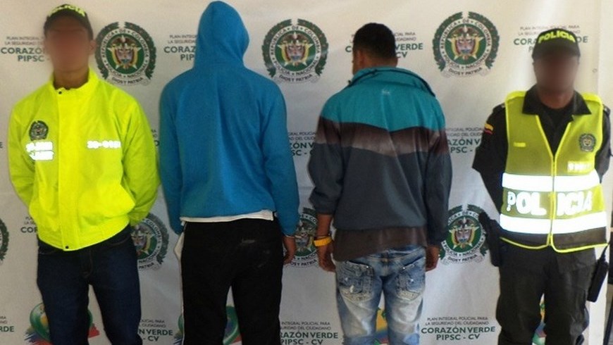Capturados dos presuntos miembros de la banda 'San Cayetano' en La Ceja 3 Foto: Policía Antioquia