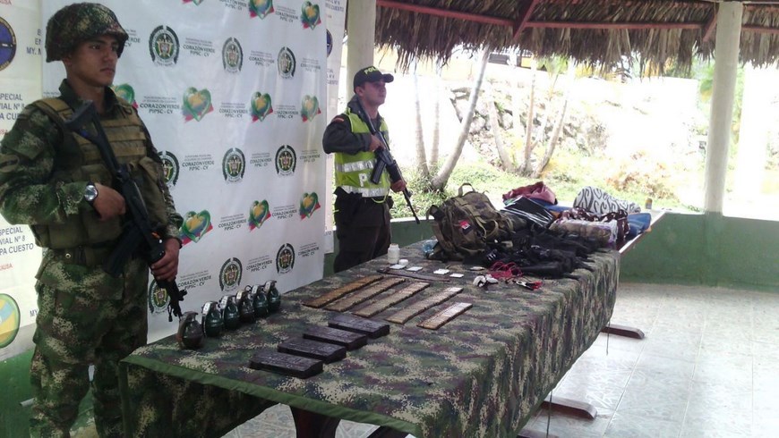 Municiones y explosivos encontrados por la Policía en Segovia serían del Eln 2 Foto: Policía Antioquia