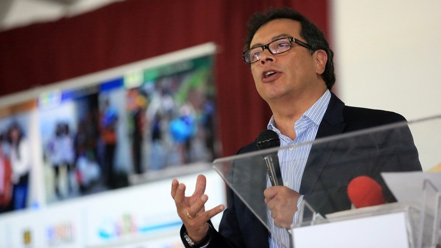 Gustavo Petro, alcalde Mayor de Bogotá. Foto: Diego Bautista. Oficina de Prensa Alcaldía Mayor de Bogotá.