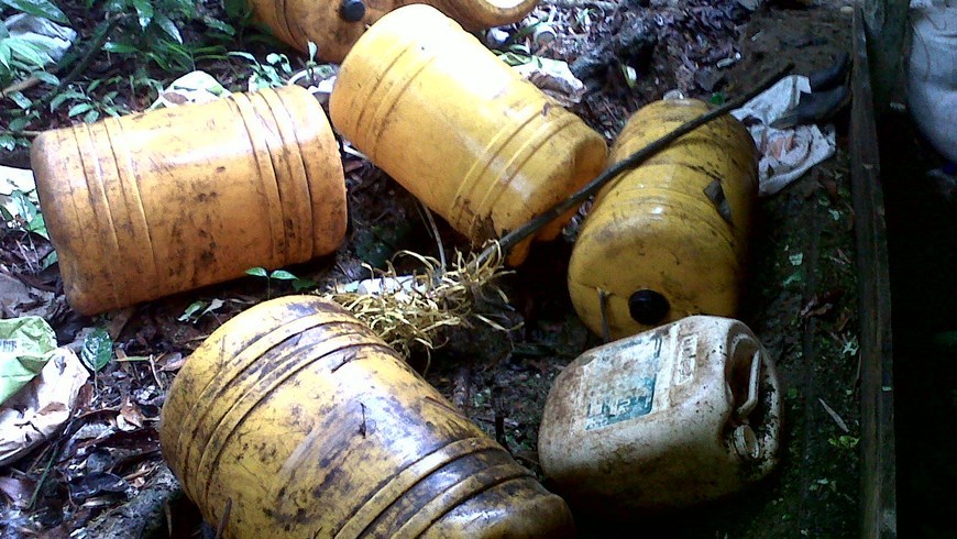 Nueve laboratorios de las Farc y el Eln destruyó el Ejército en Antioquia 6 Foto: Fuerza de Tarea Nudo de Paramillo.