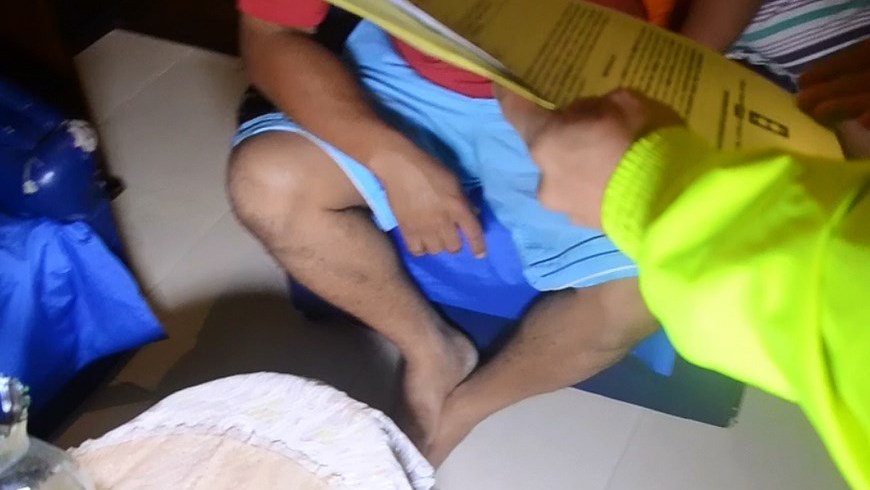 En La Alpujarra avanzan las audiencias en contra de 12 presuntos 'Machacos' 4 En el momento de la captura de los presuntos miembros de 'los Machacos'. Foto: Cortesía