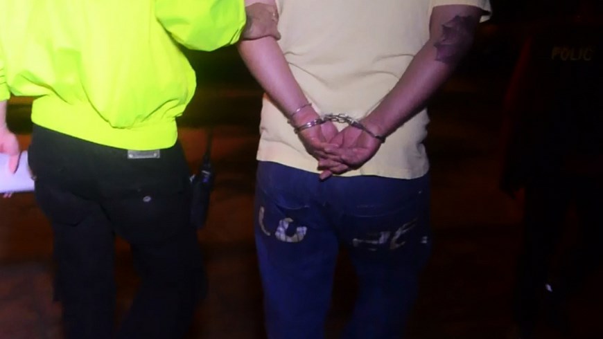 En La Alpujarra avanzan las audiencias en contra de 12 presuntos 'Machacos' 5 En el momento de la captura de los presuntos miembros de 'los Machacos'. Foto: Cortesía