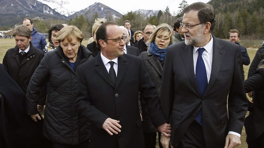 Rajoy se encuentra con Hollande y Merkel