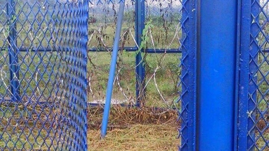 Hueco por el que huyó 'el desalmado'