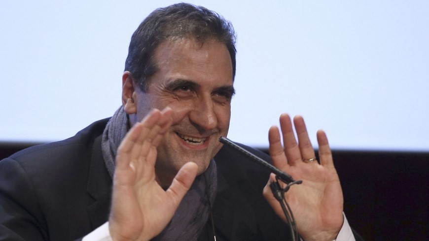 El hasta ahora director adjunto de Conservación e Investigación del Museo del Prado, Gabriele Finaldi, durante el acto de despedida hoy de la pinacoteca madrileña, tras ser nombrado oficialmente como director de la National Gallery de Londres. EFE