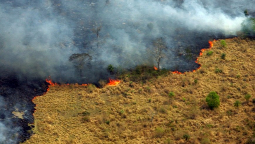 grave incendio en el sur de Argentina