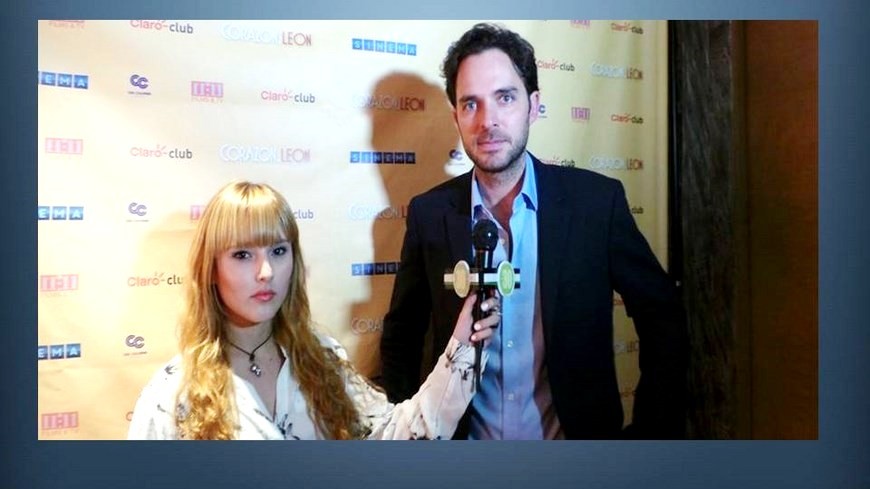 Actor colombiano Manolo Cardona durante la presentación de la película 'Corazón de León'