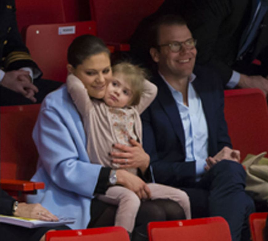 Una de las últimas imágenes de Daniel con las Princesas Victoria y Estela, enero 2015