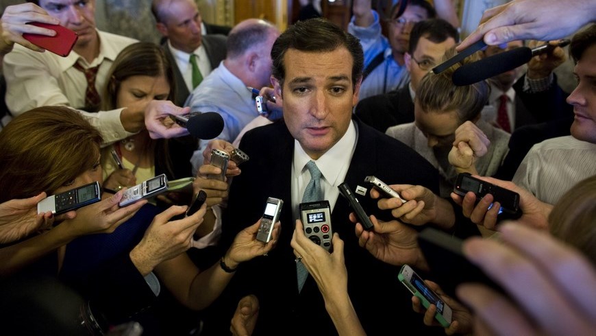 El senador por Texas Ted Cruz es el primer político que anuncia oficialmente su intención de presentarse a los comicios presidenciales de 2016, que marcaran el fin de dos mandatos del presidente demócrata, Barack Obama. EFE/Archivo