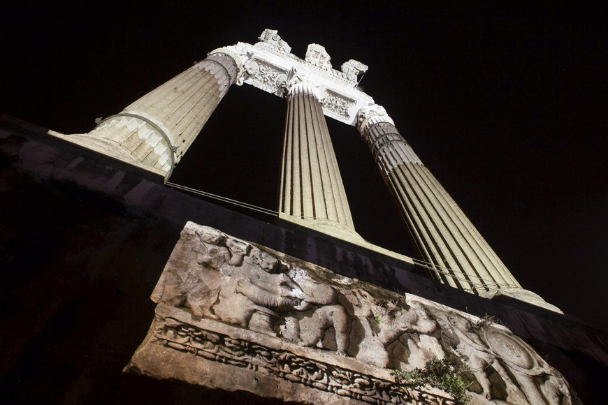 Imagen facilitada por la Concejalía de Cultura y Turismo del Ayuntamiento de Roma que estrenará un recorrido por el Foro de César. EFE