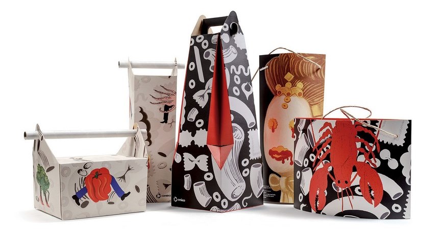 Fotografía facilitada por "La Kasa dei libri" de las "doggy bag", literalmente la bolsa para el perro, que se piden en los restaurantes para llevarse la comida que no se haya consumido. EFE