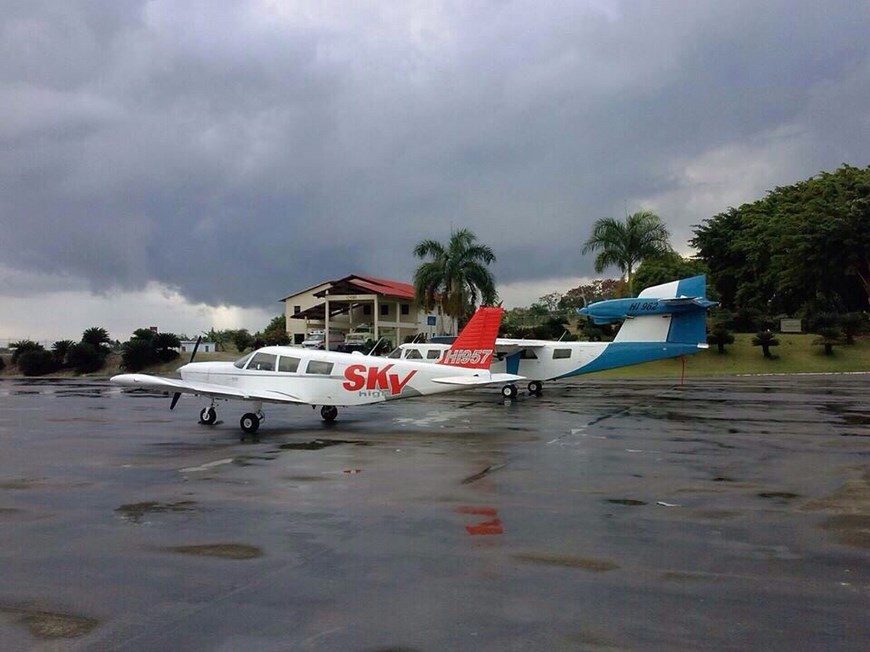 La avioneta días antes del accidente en la que murieron seis extranjeros y un dominicano