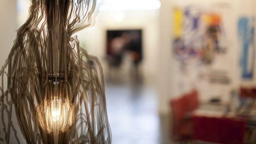 Fotografía de una obra de la galería Neugerriemschneider el 4 de abril de 2013, durante la Feria Internacional de Arte de Sao Paulo, en el pabellón de la Bienal del parque Ibirapuera, en Sao Paulo (Brasil). EFE/Archivo
