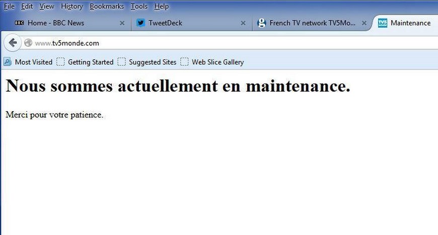 TV5 MONDE PIRATEADO POR YIHADISTAS