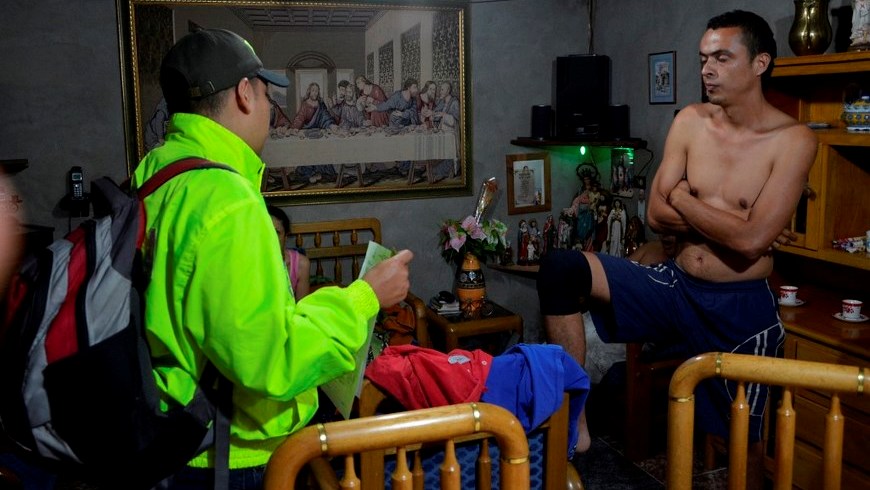 Durante los allanamientos. Foto: Policía Antioquia.