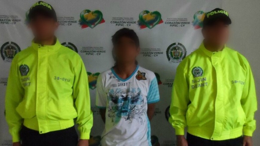 Antioquia Captura de alias 'el Gorila' o 'el Piojo'. Foto: Policía <a class=