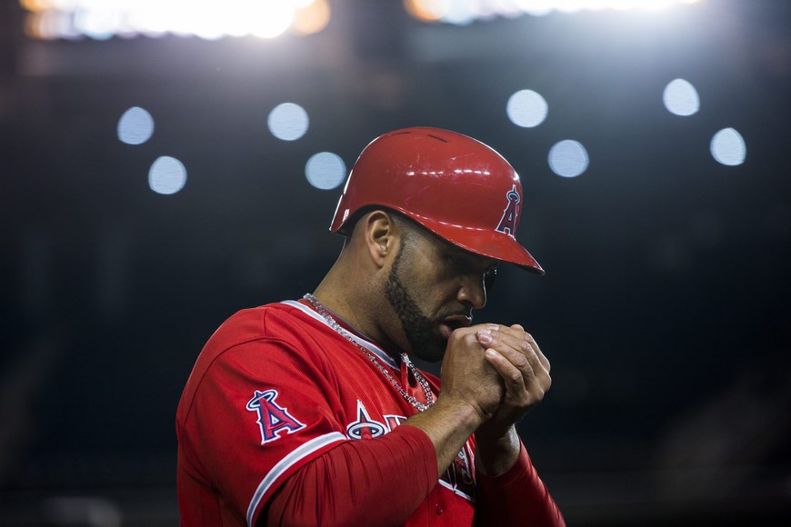Albert Pujols de los Angelinos. EFE/Archivo