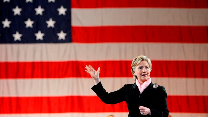 En la imagen un registro de la ex secretaria de Estado de EE.UU. Hillary Clinton, quien postularía su nombre a las presidenciales en 2016. EFE/Archivo