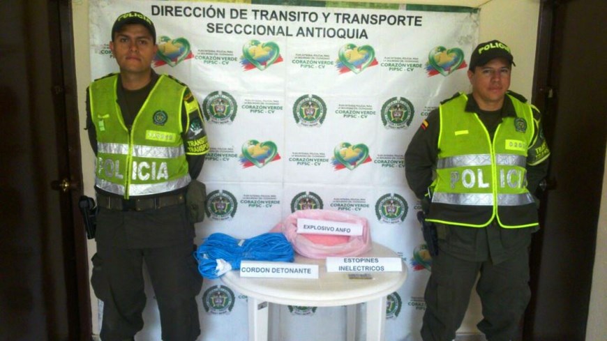 Antioquia Material incautado en Cañasgordas. Foto: Policía <a class=