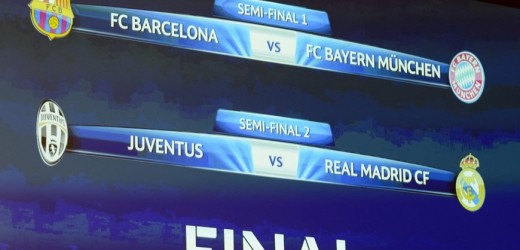 Así quedaron la llaves para las semifinales de la Liga de Campeones