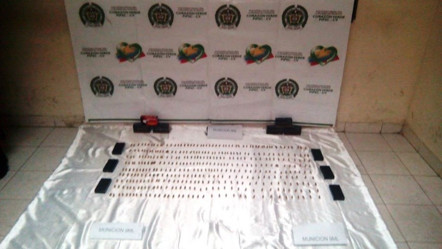 FOTOS: En el Norte y en el Oriente del departamento la Policía incautó 1.650 cartuchos de munición 4 Munición incautada en Yarumal. Foto: Policía Antioquia.