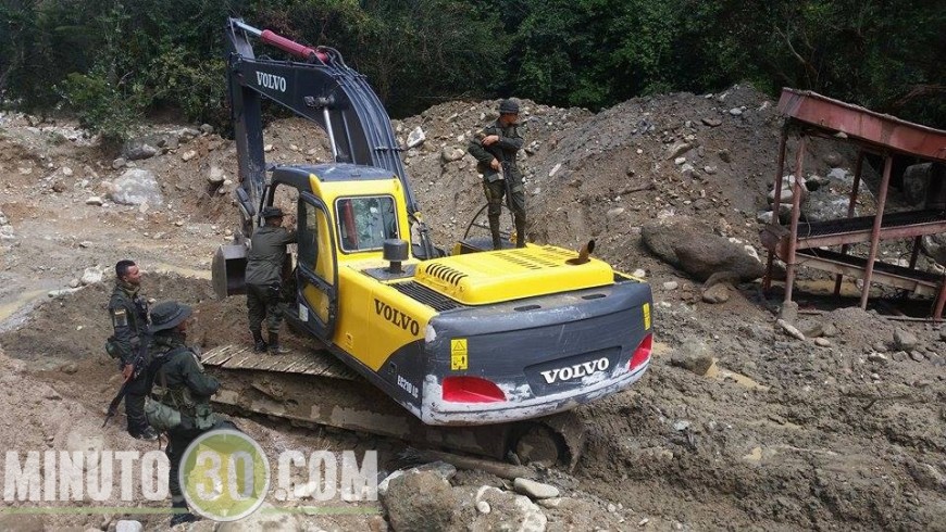 EN FOTOS: Fueron capturados por extraer oro sin permiso en Santa Rosa 4 Foto: Cortesía