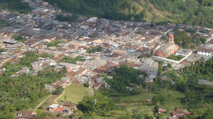 De un disparo en la cabeza mataron a un hombre en una vereda de Pueblorrico 2 Panorámica de Pueblorrico.