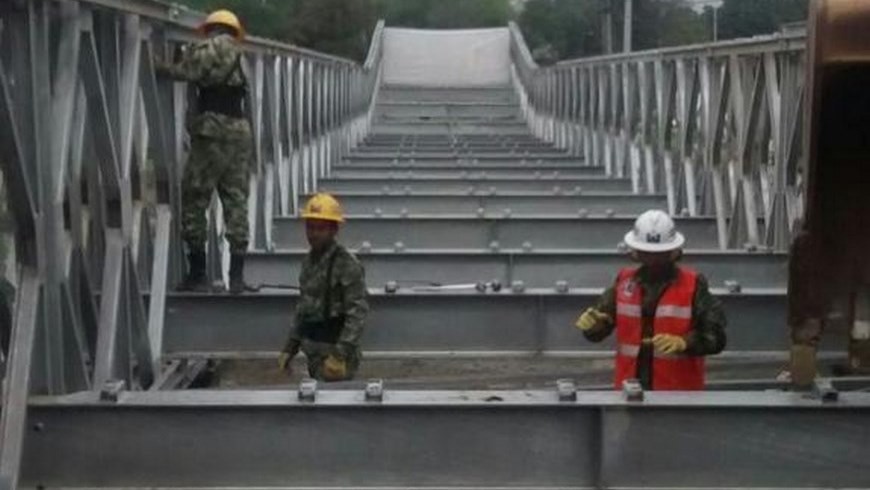 Debido a la instalación de los puentes militares se cerrará la Autopista Sur, sentido Norte-sur.