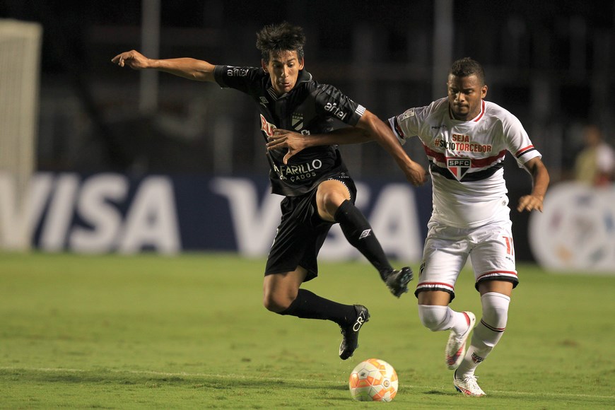 Imagen de archivo del primer partido entre el Sao Paulo de Brasil con el Danubio de Uruguay, el pasado 25 de febrero, por la presente edición de la Copa Libertadores en el estadio Morumbi en la ciudad de Sao Paulo (Brasil). EFE/Archivo