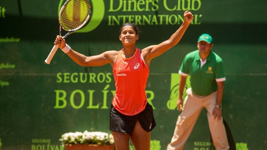 Teliana Pereira se consagra campeona del Seguros Bolívar Open Medellín 2015 2 Teliana Pereira, jugadora brasilera campeona del IFT Challenger Seguros Bolívar Open Medellín 2015.