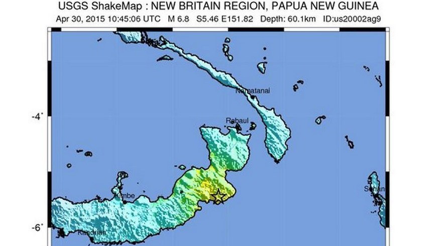 Terremoto nueva Guinea