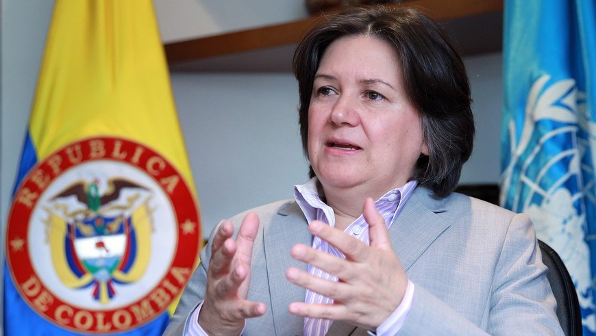 La directora del PNUD para América Latina y el Caribe, la ecuatoriana Jessica Faieta, fue registrada este miércoles durante una entrevista con EFE, en Bogotá (Colombia). EFE