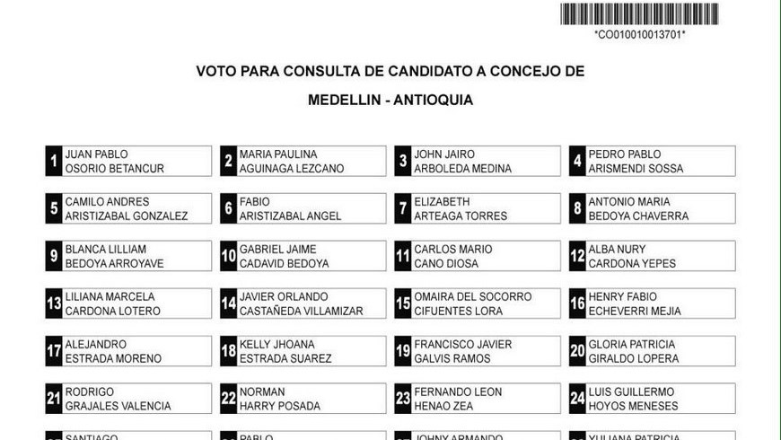 tarjeton condejo de medellin cd