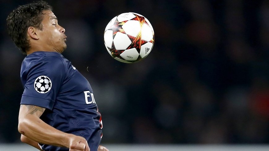 El jugador del París Saint Germain Thiago Silva. EFE/Archivo 