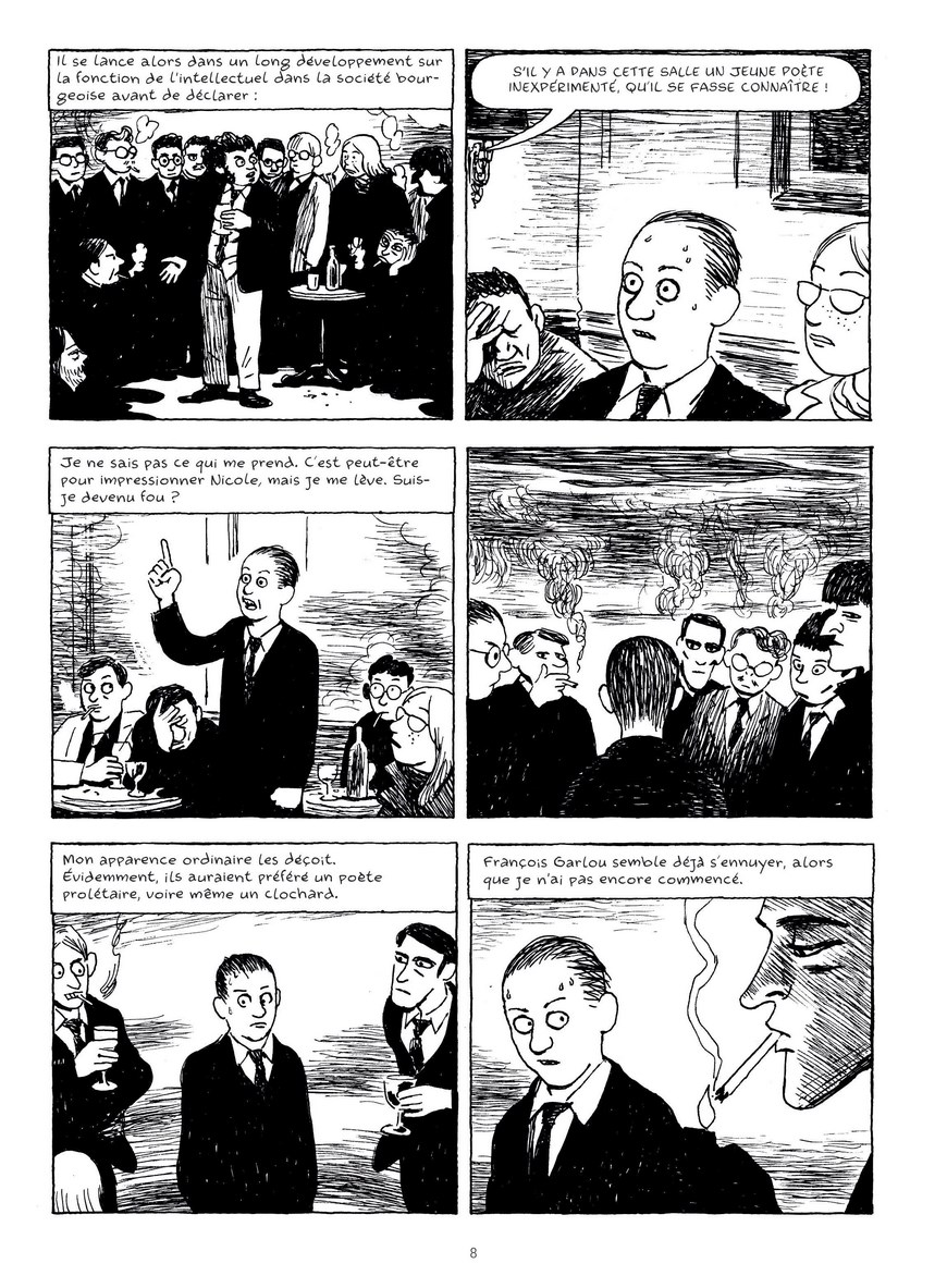 Fotografía facilitada por Futuropolis de unas viñetas del tebeo "Le Voleur de livres" (El ladrón de libros). EFE