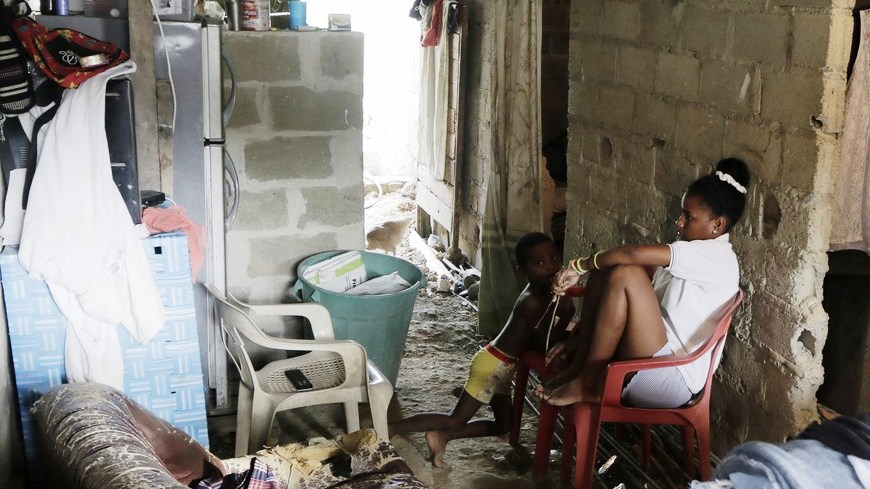 pobreza y desplazados