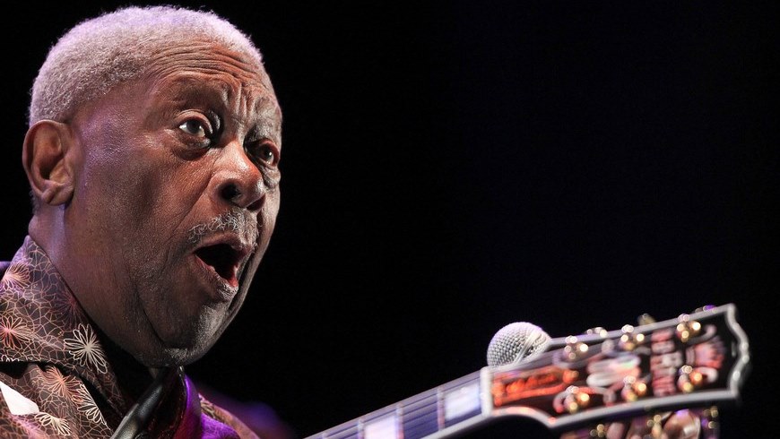El guitarrista de Blues y compositor estadounidense B.B. King durante una actuación en el Festival de Jazz de San Sebastián, en 2011. EFE/Archivo