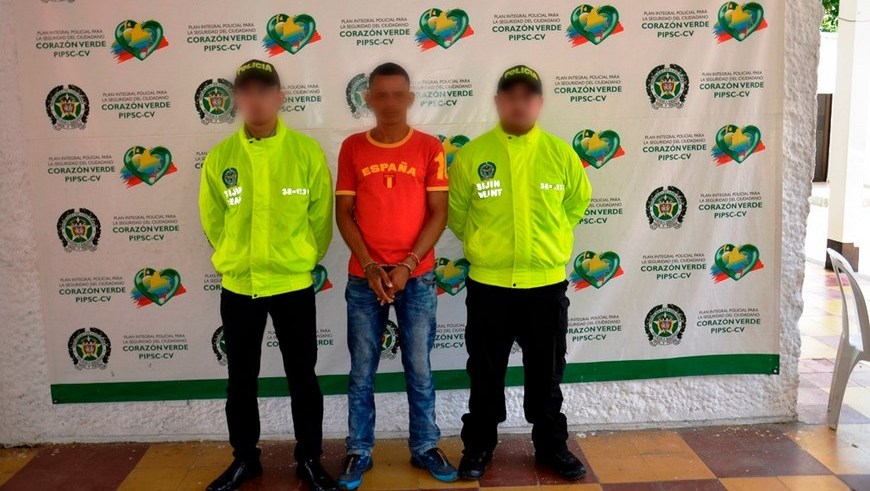 Antioquia Captura de James Javier Romero Méndez, alias 'el Médico'. Foto: Policía <a class=