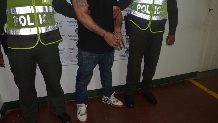 Cayó alias 'Cuca', uno de los delincuentes más buscados en La Estrella 3 Foto: Policía Metropolitana del Valle de Aburrá.