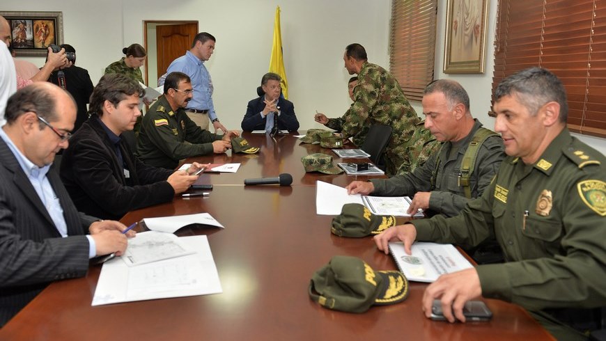 El Presidente de la República, Juan Manuel Santos, dirigió este jueves un Consejo de Seguridad en Medellín, en el que evaluó los adelantos en la lucha contra las diversas formas de criminalidad.