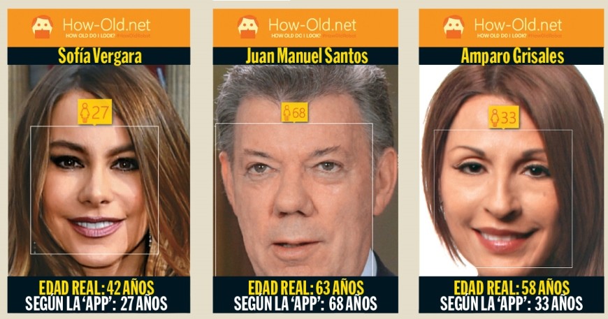 Con la aplicación How-Old.net puede calcular la edad en segundos. Cortesía Semana.com