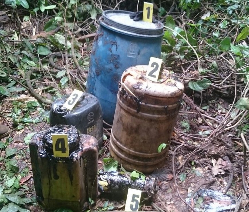 Incautaciones. Foto: Comando Conjunto No. 3 del Suroriente.