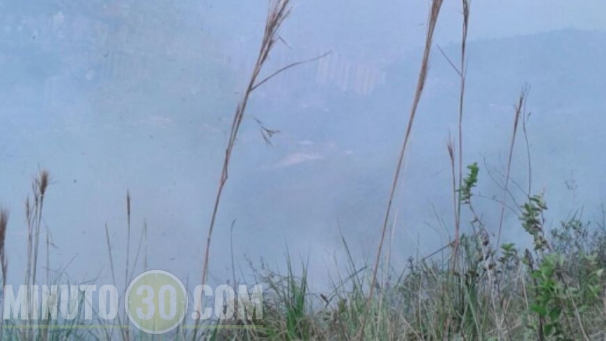 Incendio en el Cerro de las Tres Cruces. Foto: Cortesía.